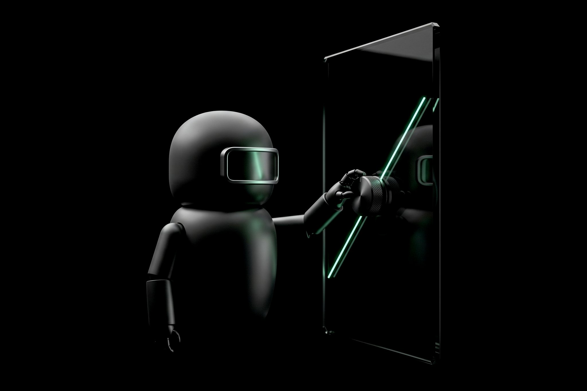 Un pequeño robot gira un dial en un panel de cristal y una línea de luz verde sube: el paid operado con criterio contra ventas reales